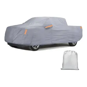 Nilight Car Cover Waterproof All Weather, Heavy Duty Outdoor Rain Sun UV Protection with Zipper Cotton, Extra Thick, Universal Fit for Trucks (Up to 242", Max Cab Length 146")