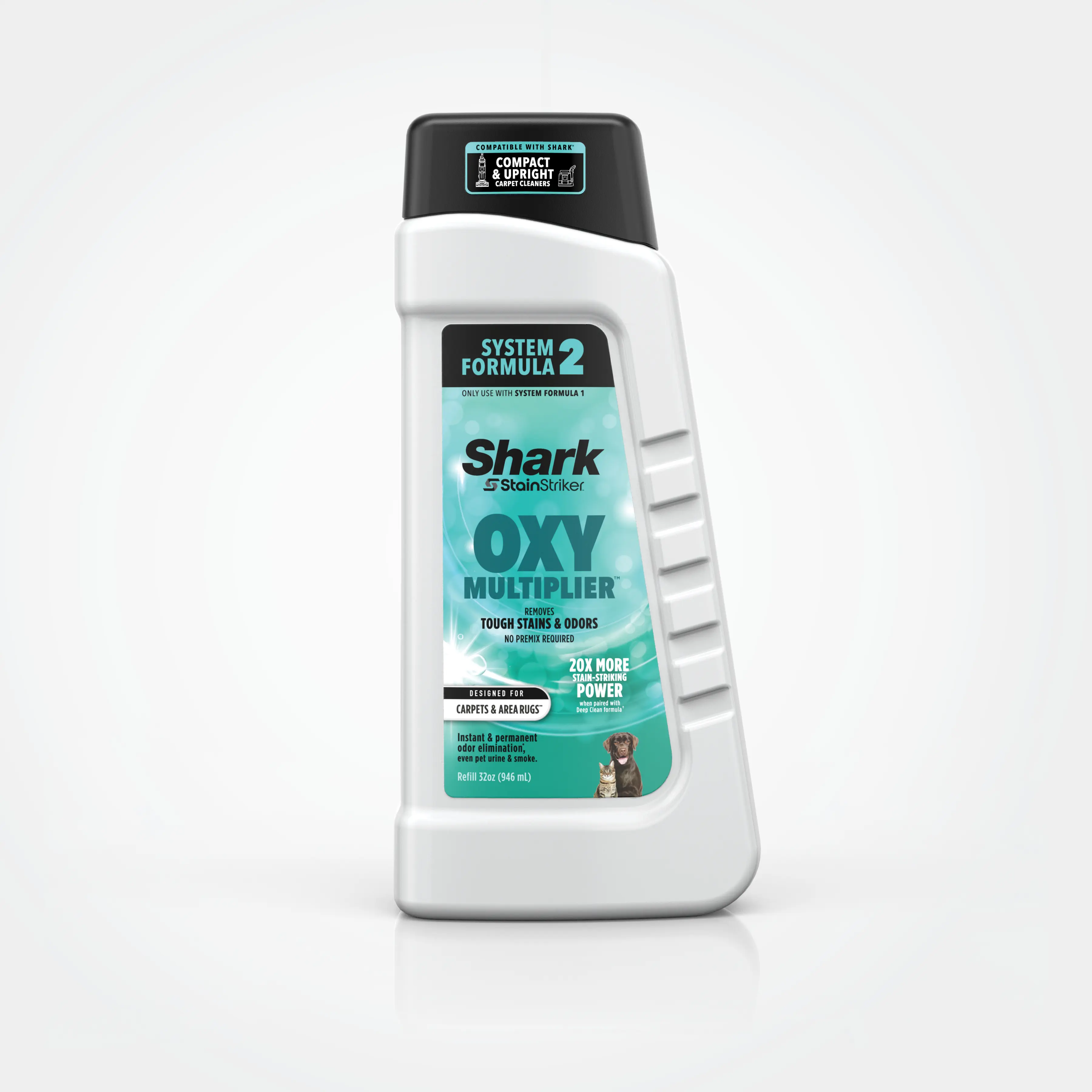 Shark StainStriker OXY Multiplier Formula, 32oz Interior Detail Cleaner Odor Eliminator Cleaning Shark StainStriker OXY Multiplier Formula, 32oz Interior Detail Cleaner Odor Eliminator Cleaning