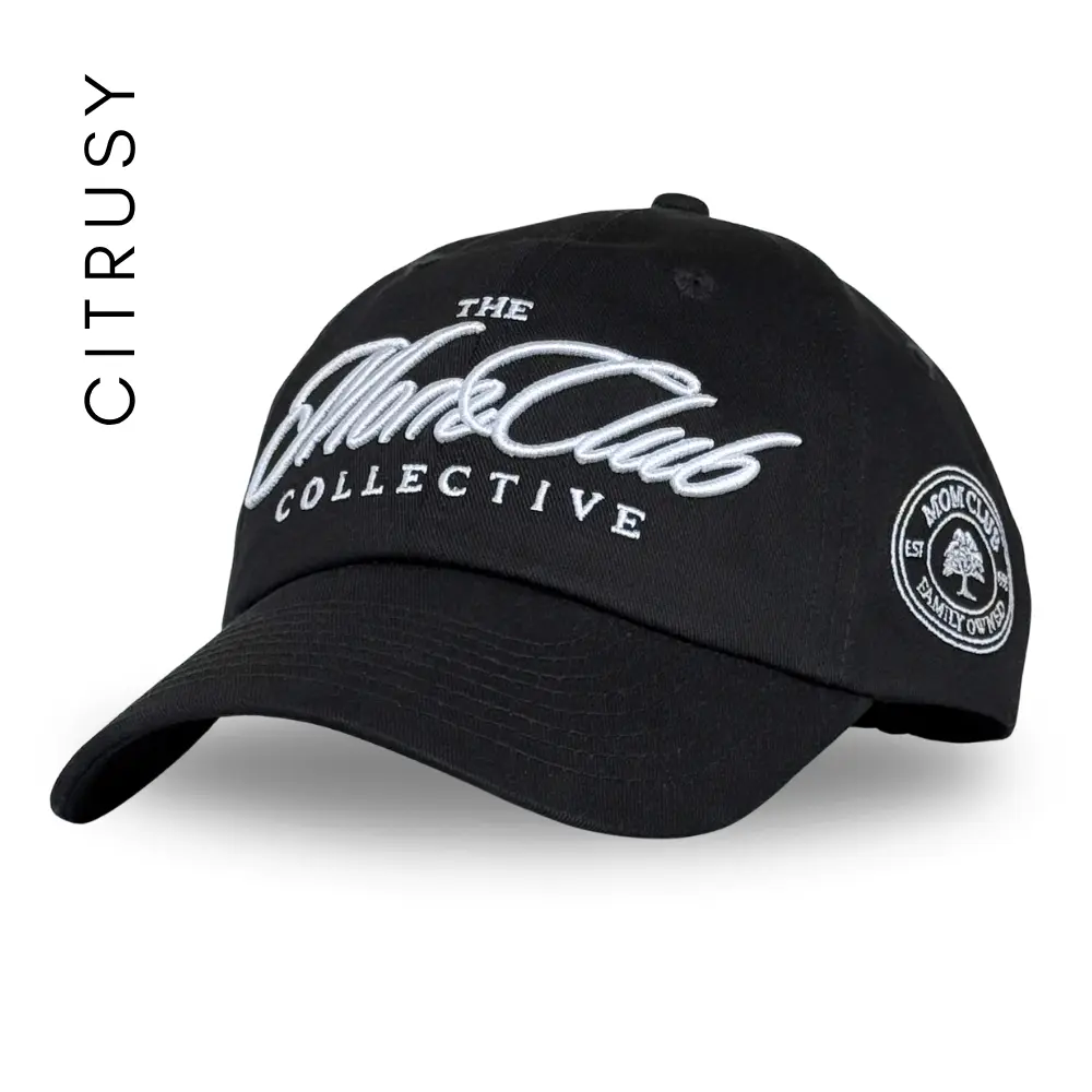MOM CLUB BASEBALL DAD CAP - BLACK