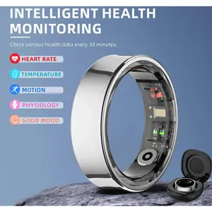 Smart Ring – Wellness  with Heart Rate, Temperature Check, Sleep, Stress & Cycle Reminder Insights |   Auto Activity Detection |   Fitness Ring for Men & Women |   No Subscription |   Android & iOS Compatible,Easter Day Gift,Thanksgiving Day Gift