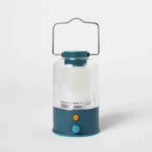 Rechargeable Large LED Portable Camp Lantern Teal Blue - Embark