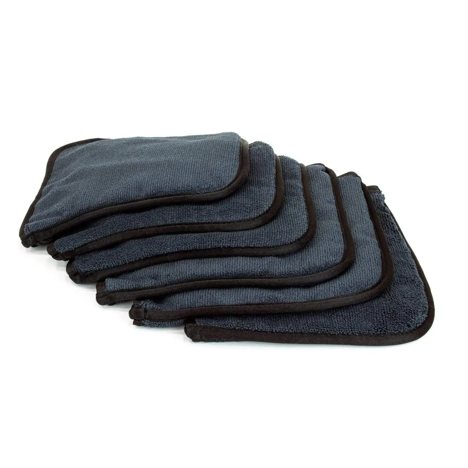 [Wheel Flip] Car Wash Microfiber Towel for Car Detailing, Wheel & Rim Cleaning, 8 in x 8 in, 6-Pack Microfiber Cloth