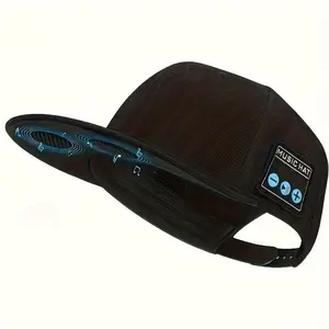 Wireless Bluetooth-compatible Sports Headphones Hat, Outdoor Running Cycling Multi-Functional Adjustable Sweatproof Detachable Washable Sun Protection Cap