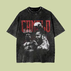 Canelo Alvarez Unisex Wash Shirt | Vintage Bootleg MMA Fighter Graphic Design Tee | Vintage UFC Shirt | Boxing Tee | Gift for fan