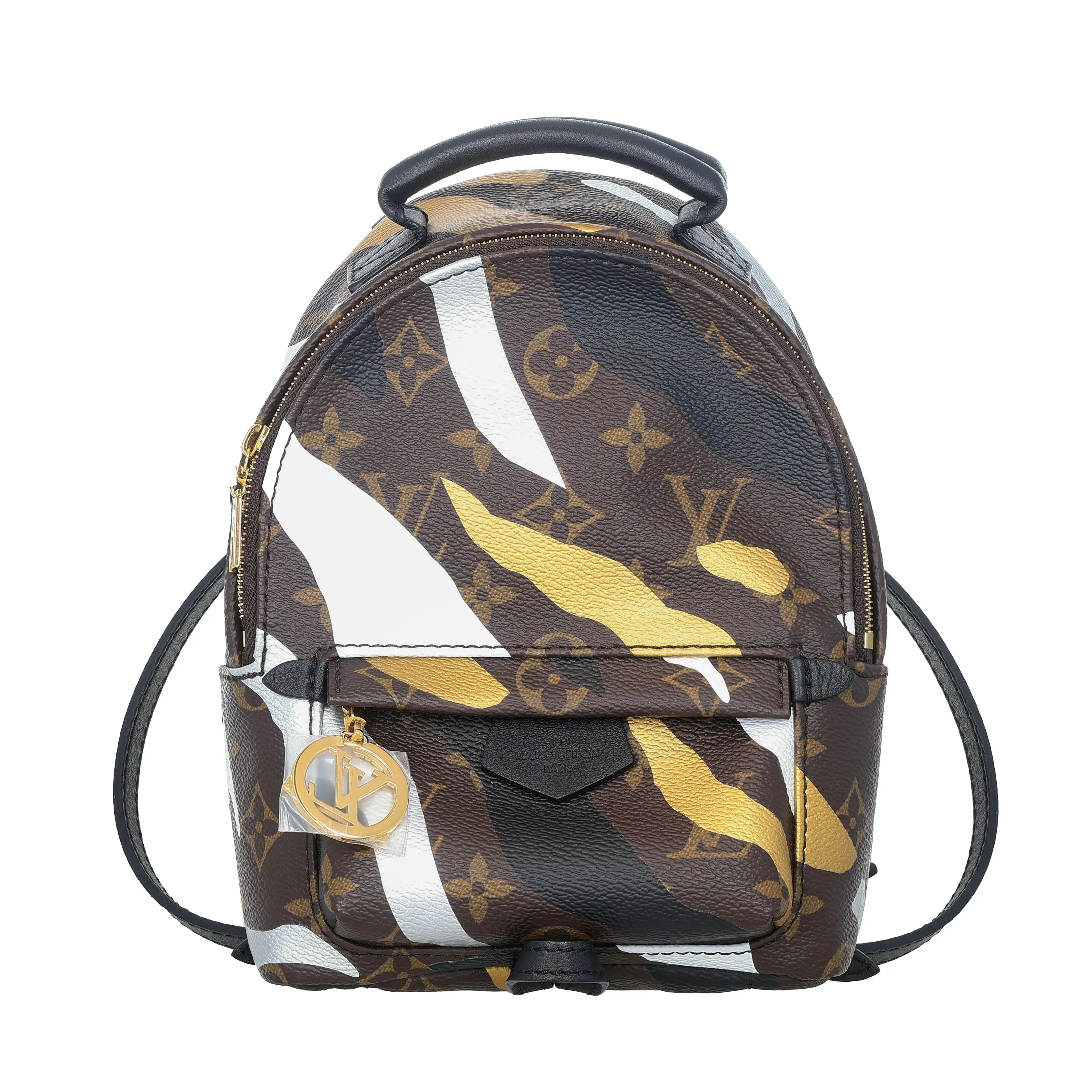 Pre-owned Louis Vuitton Monogram Backpacks Limited Edition Canvas League of Legends Palm Springs Backpack Brown