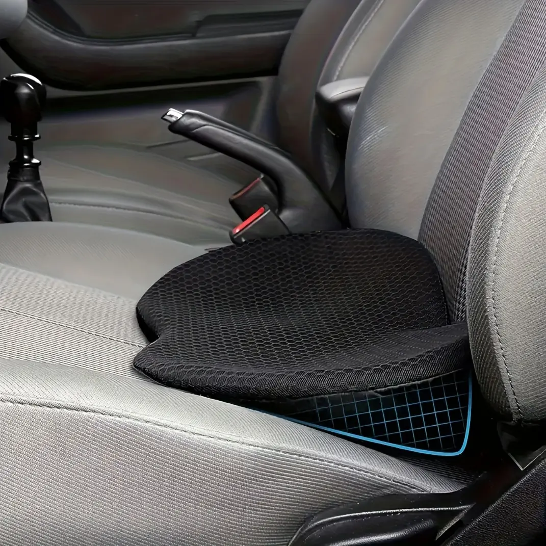 Memory Foam Car Seat Cushion - Cars Accessories, Polyester, Sciatica Relief, Pain-Free Back & Seat Cushions for Driving Comfort, 1pc Party Gift Home Supply Accessory