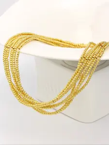 Hematite Gold Plated Spacer beads 2*2mm tiny beads for jewelry making, DIY Jewelry Projects, DIY bracelets, necklaces and Earrings (Approximately 200 beads per string)