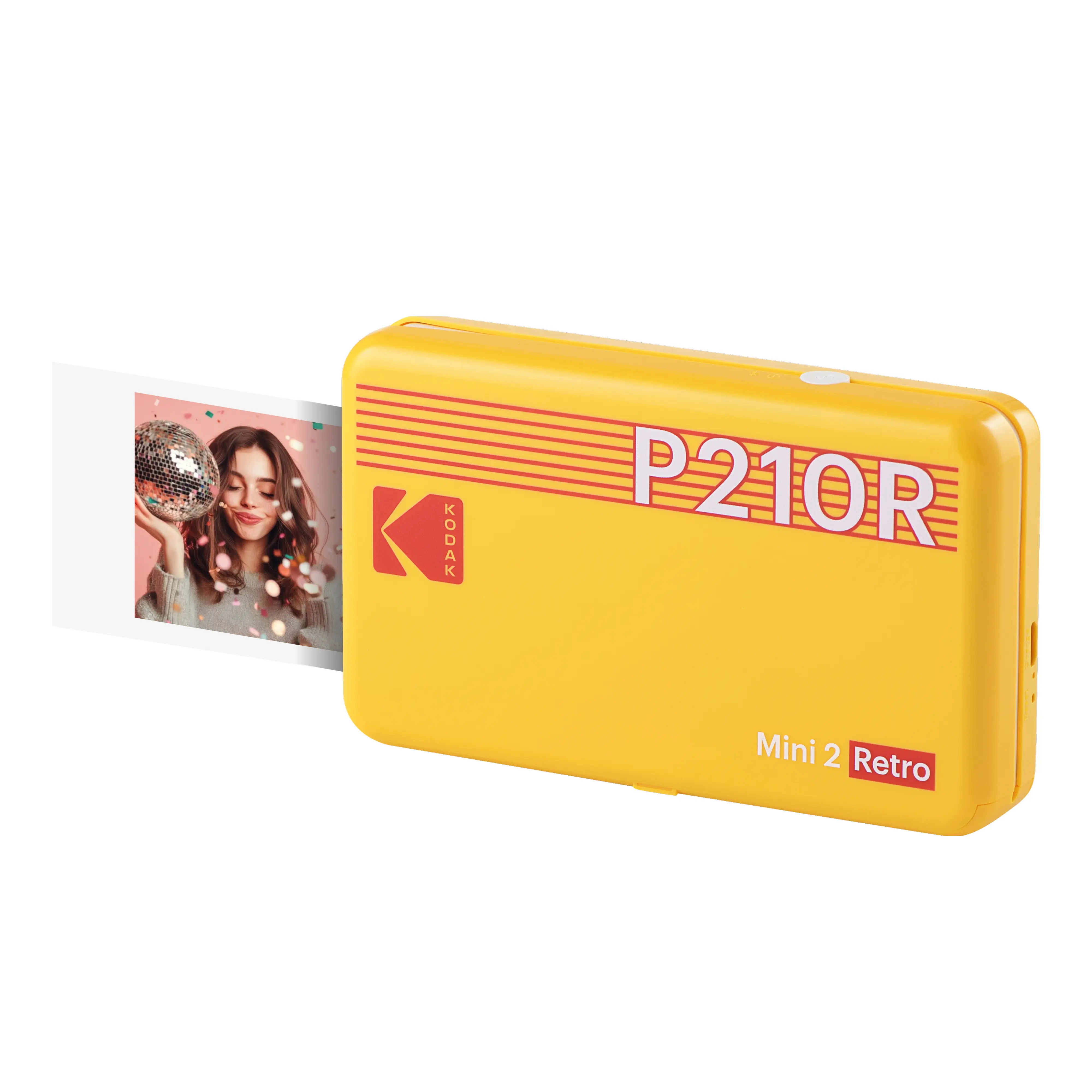 KODAK Mini 2 Retro 2x3 Portable Photo Printer, 8 Sheets, Bluetooth Smartphone Printer for iPhone & Android, Instant Color Prints, 4PASS Dye Sublimation