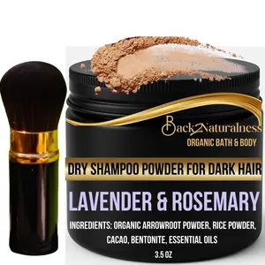 Back2Naturalness Dry Shampoo Powder - 3.5 oz Non-Toxic Non-Aerosol Formula for Dark & Blonde Hair Refreshes & Revives Hair - 4 Scents + Unscented