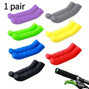 Bicycle Brake Lever Cover, 1 Pair Silicone Bicycle Brake Lever Protector, Universal Bicycle Brake Lever Cover for Most Bicycles Bike Accessories