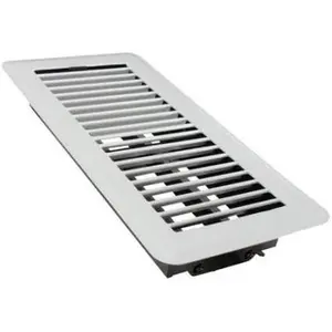 TRUEaire Mobile Home Floor Register 4 x 10 White (6 Pack)