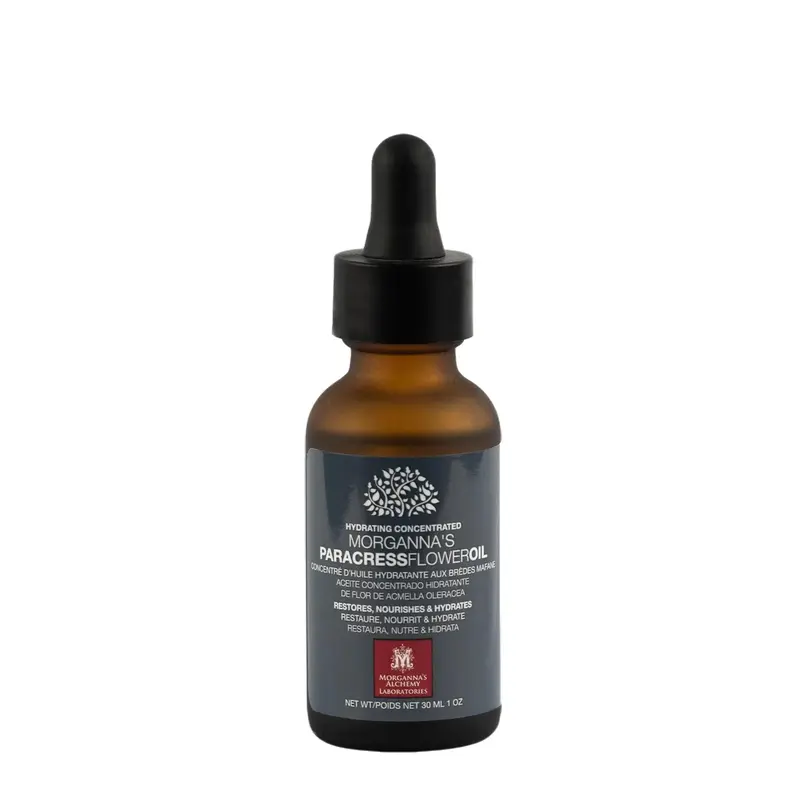 Morganna's Alchemy Paracress Organic Facial Oil - Smooth Anti-Aging Concentrate for Fine Lines & Wrinkles, Purest Form, Sustainable Process, Chemical-Free Moisturizers & Mists, Skin Repair Flower Skincare with Skin Hydration