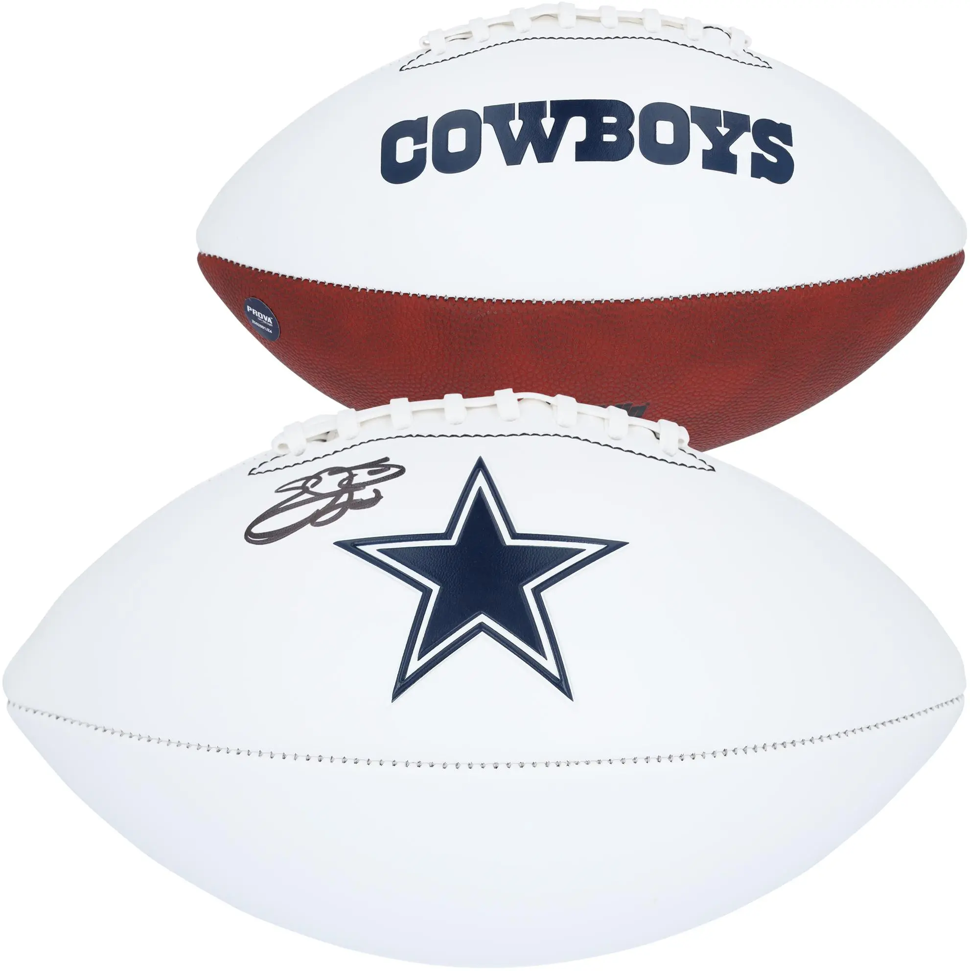 Emmitt Smith Dallas Cowboys Autographed Franklin White Panel Football - Fanatics Authentic Certified