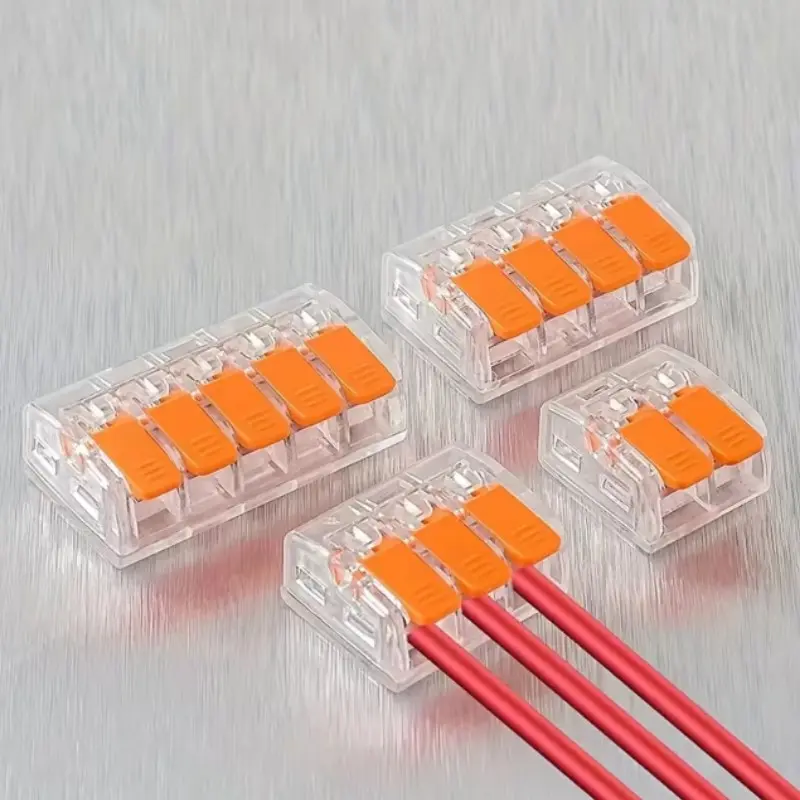 90/75P Heavy-Duty, Quick Connect Electrical Wiring Connector Kit with Insulated Flame Retardant Terminals, Splicing Clamps, Quick Splice Connectors, Nylon Insulation Easy to Install for 221 Electrical, Connectors