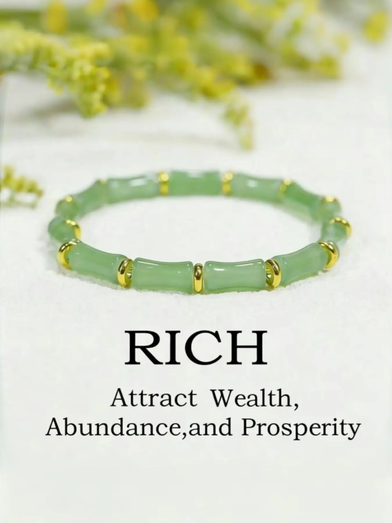 Women's Bamboo Crystal Bead Bracelet, Exquisite Handmade Jewelry, Perfect for Daily Wear and Gifts, Elegant Beautiful Beaded Wristband