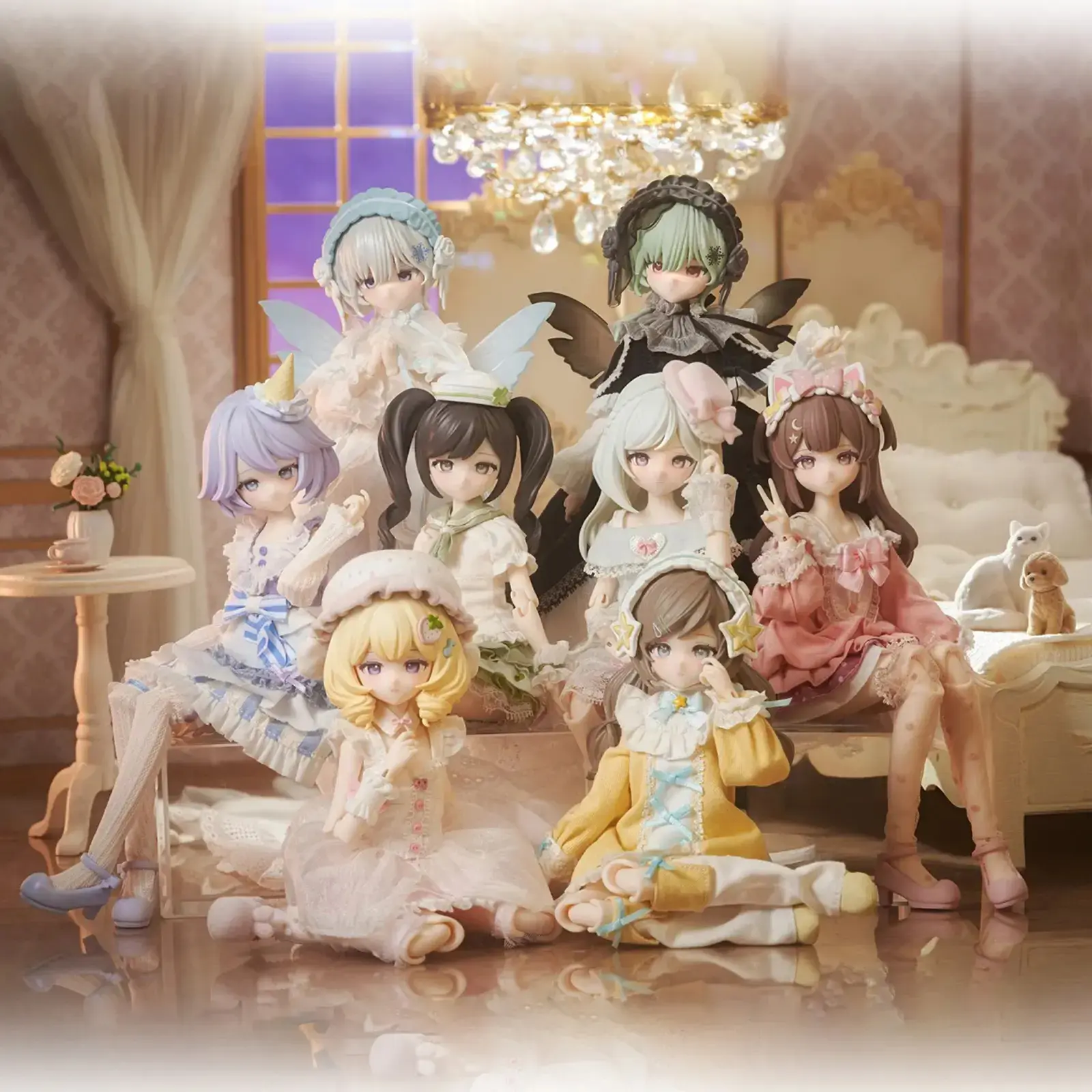 Good Night Ojosama Series Special 1/6 Action Figure BJD Blind Box, Cute Dress Up Doll with Joints, Collectible Action Figure for Birthday
