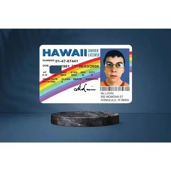 2 PACK Mclovin Credit Card Vinyl