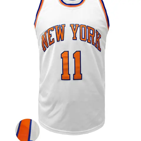 Men's Letter & Number Embroidery Basketball Jersey, Loose Breathable Sleeveless Crew Neck "NEW YORK 11" Tank Top for Basketball, Fitness and Running, Men's Sportswear, Athletic Top, Workout Tops, Athletic Active Tops, Lightweight Jersey, Sports Clothing