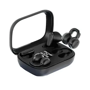 2-in-1 wireless earphones, clip-on in-ear wireless Bluetooth earphones, Bluetooth 5.4, waterproof, Bluetooth noise reduction ENC, with LED display, long battery life, suitable for study and sports