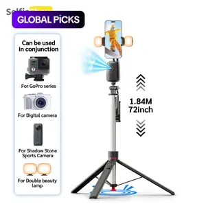 SelfieShow AI Intelligent 360° Tracking Gimbal, Tripod Stabilizer, 1 Count USB Rechargeable Smartphone Selfie Stick with Mount, Selfie Accessories for Phone, Camera, Vlog, Live Streaming