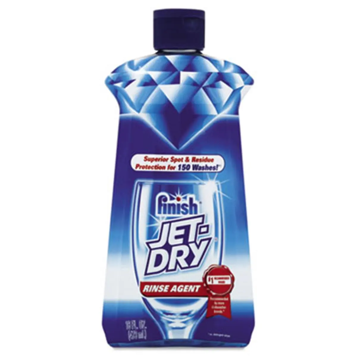 212 MAIN Jet-Dry Liquid Rinse Agent - 16oz Stainless Bottle, Household Dishwasher Spot-Free Aid for Glass, Plastic Items, Spot-Free Rinse