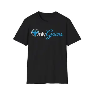 [100% Cotton] Only Gains Parody Gym Pump Cover |     Men'S Workout T-Shirt |     Funny Gym Rat Lifting Tee Golf Gift T-Shirt For Men And Women