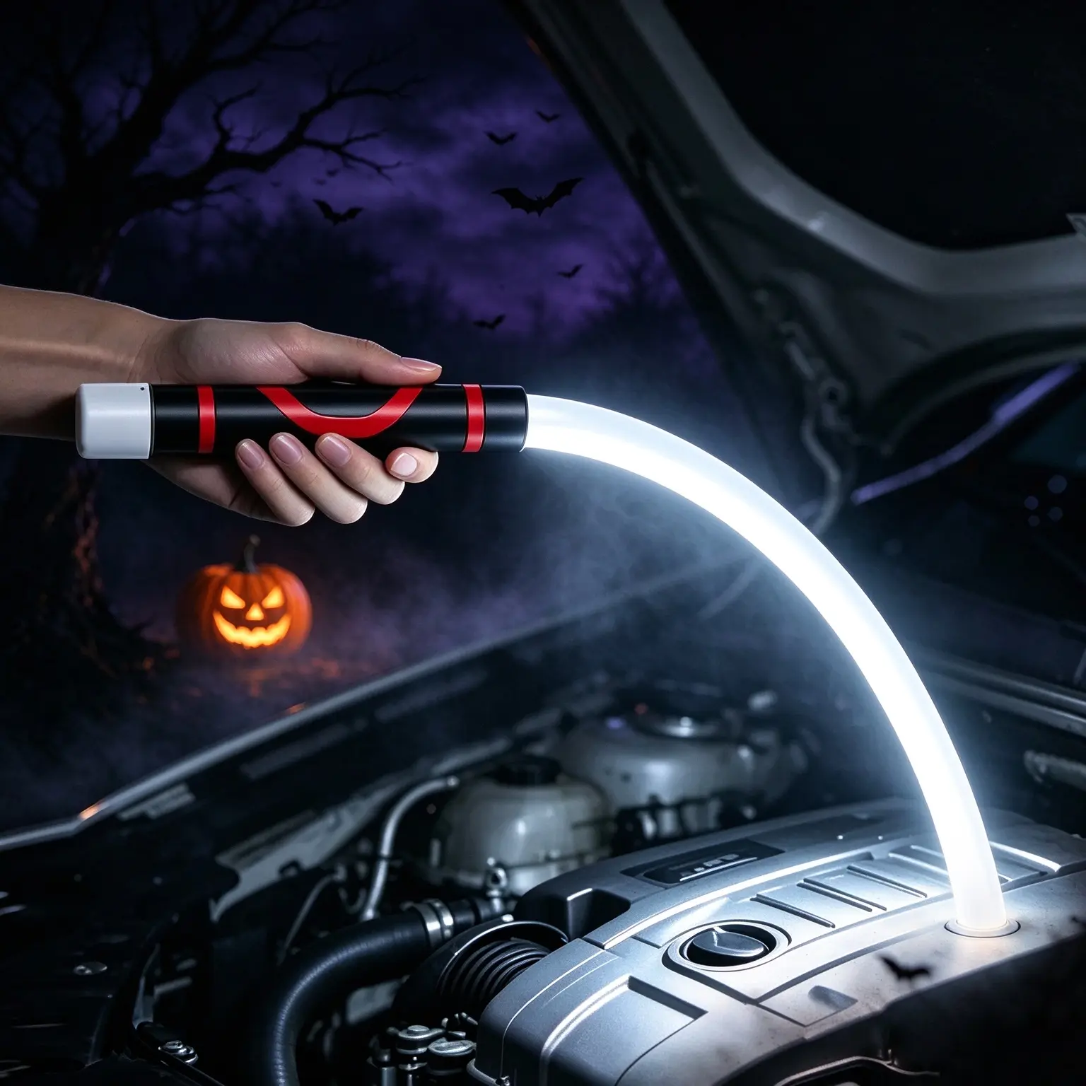 27" Portable Bendable LED Flashlight Stick - Rechargeable High Lumen Hands-Free Work Light, Halloween Mechanic Tool, Car Accessories for Car Repair, Garage Use, Halloween Emergency Lighting (Flash Lights & Lighting)