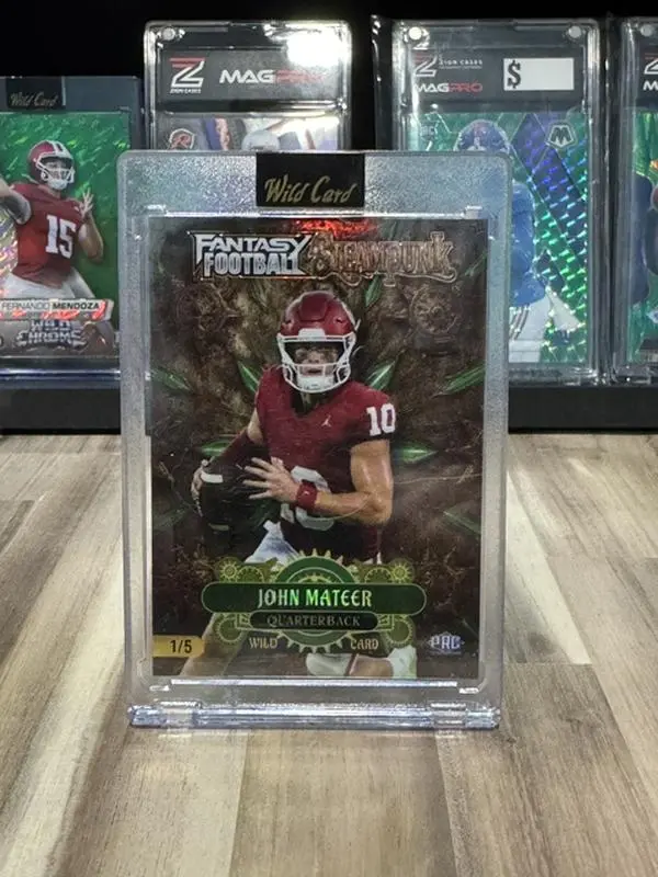 Wild Card Fantasy football Steampunk card #1/5 John Mateer