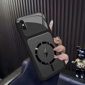 Lightning Bolt Design Gloss MagSafe Compatible Shockproof Protective Cover with Precision Magnet Ring for [iPhone XS] 952