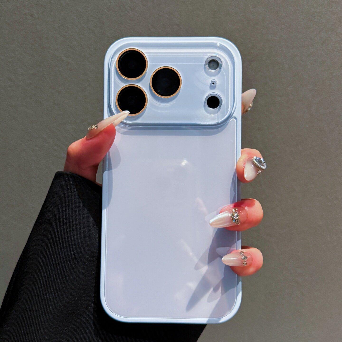 Fresh Candy Color Series – Skin-Feel Crystal Clear Case for iPhone 17/16/15/14/13 Air/Pro/Pro Max, 16/15/14 Plus – Soft TPU Bumper + Hard PC Back – Full Lens Coverage – Cute Minimalist Pink & White