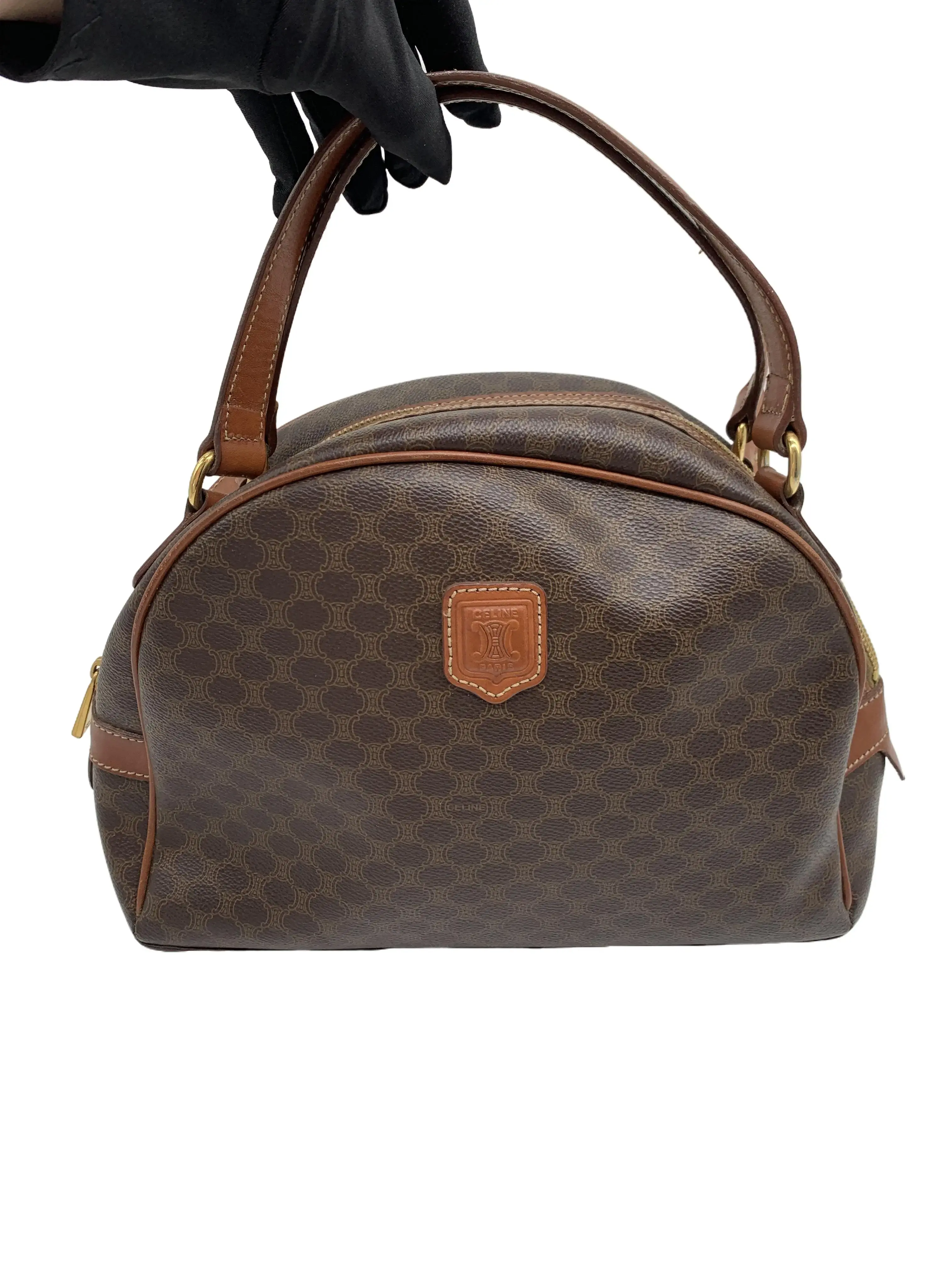 Pre-owned Celine Vintage Macadam Dome Handbag/WJ07519017/9017