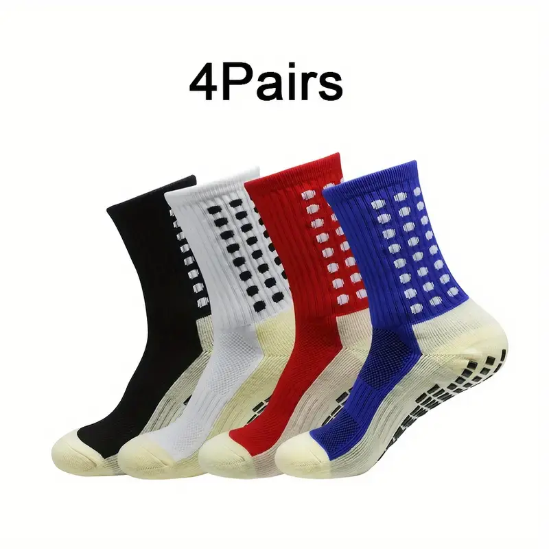 4 Pairs-Black+White+Blue+Red