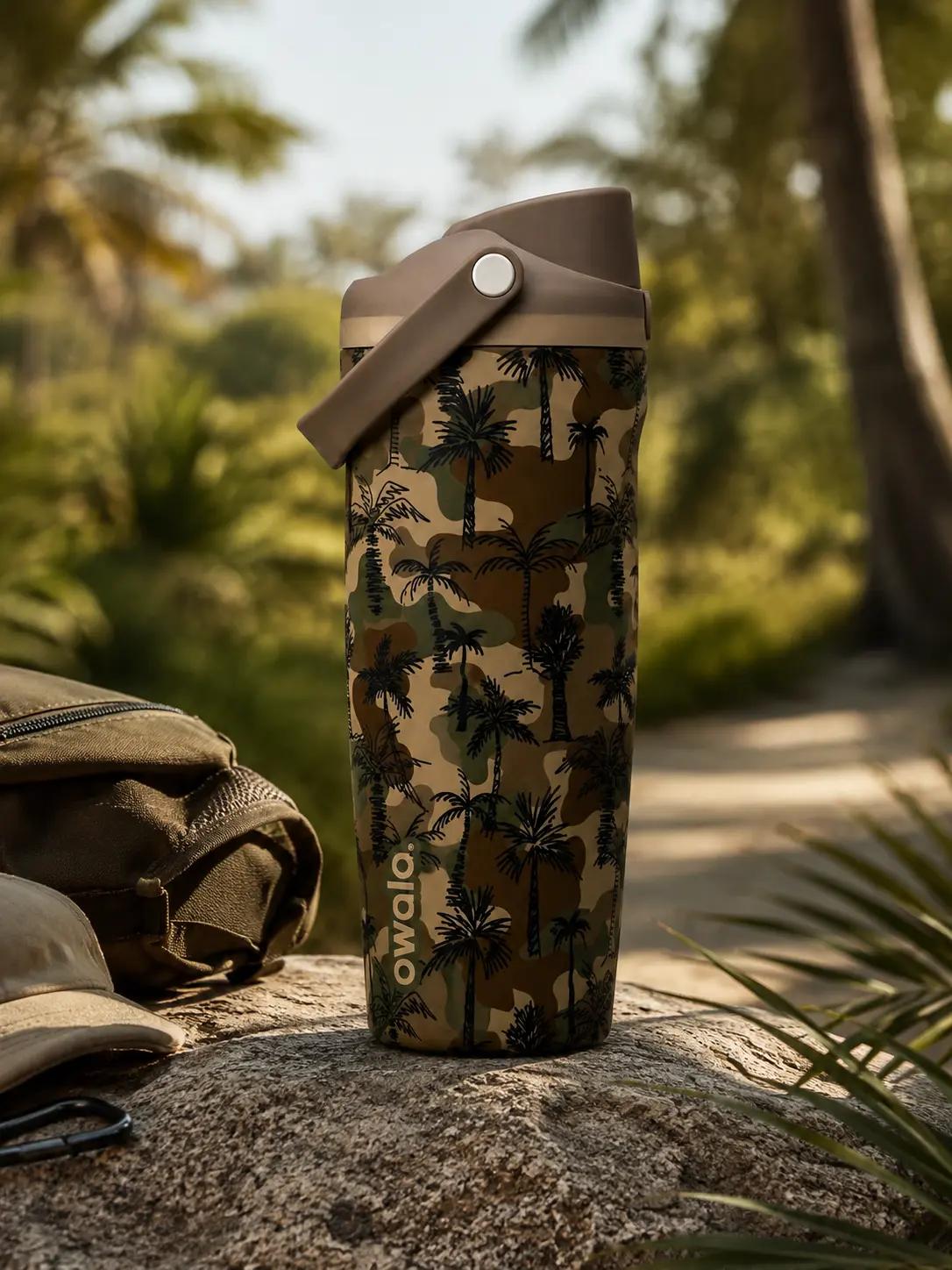 Owala 30oz FreeSip Tumbler Camo Edition Insulated Stainless Steel Travel Mug Leakproof Straw Cup with Handle Insulated Coffee Tumbler