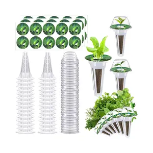 90PCS Hydroponic Seed Pod Kit – Replacement Baskets, Grow Domes & Labels Set
