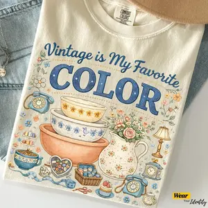 Comfort Colors Vintage Is My Favorite Color Tshirt, Vintage Thrifting Tee, Spring Graphic, Take Me To The Thrift Shop