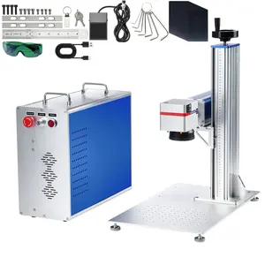 fathersdaygift  VEVOR Fiber Laser Marking Machine, 30W Compatiblewith LightBurn, Fiber Laser Engraving Marking Machinewith 5.9x 5.9 Working Area, Solid State Fiber Laser Engraver for Aluminum Steel Jewelry Gold