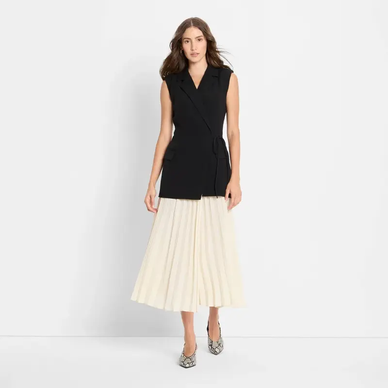 Cos PLEATED A-LINE MIDI SHIRT DRESS - TikTok Shop