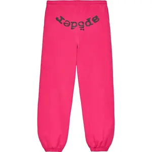 Sp5der Legacy Sweatpant Black Text Pink