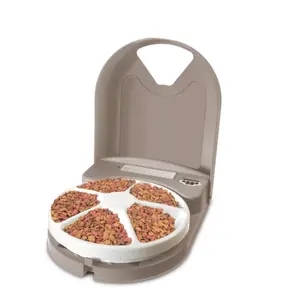 PetSafe 5 Meal Pet Food Dispenser - Dry or Semi-Moist Pet Food, pet feeder, 5 meal feeder, cat feeder, food dispenser, automatic pet feeder, timed feeder, pet accessory