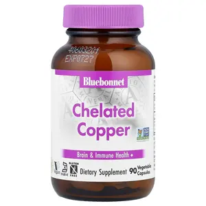 Bluebonnet Nutrition Chelated Copper, 3 mg , 90 Vegetable Capsules