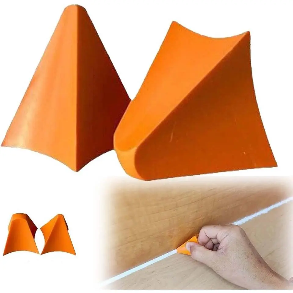 That Silicone Tool for Caulking & Seam Finishing, Silicone Seam Tool (3/6/10/16mm), Reusable Finger Caulk Finishing Kit & Grout Spreader for Kitchen, Bathroom, Tile Edges (2 Pcs)