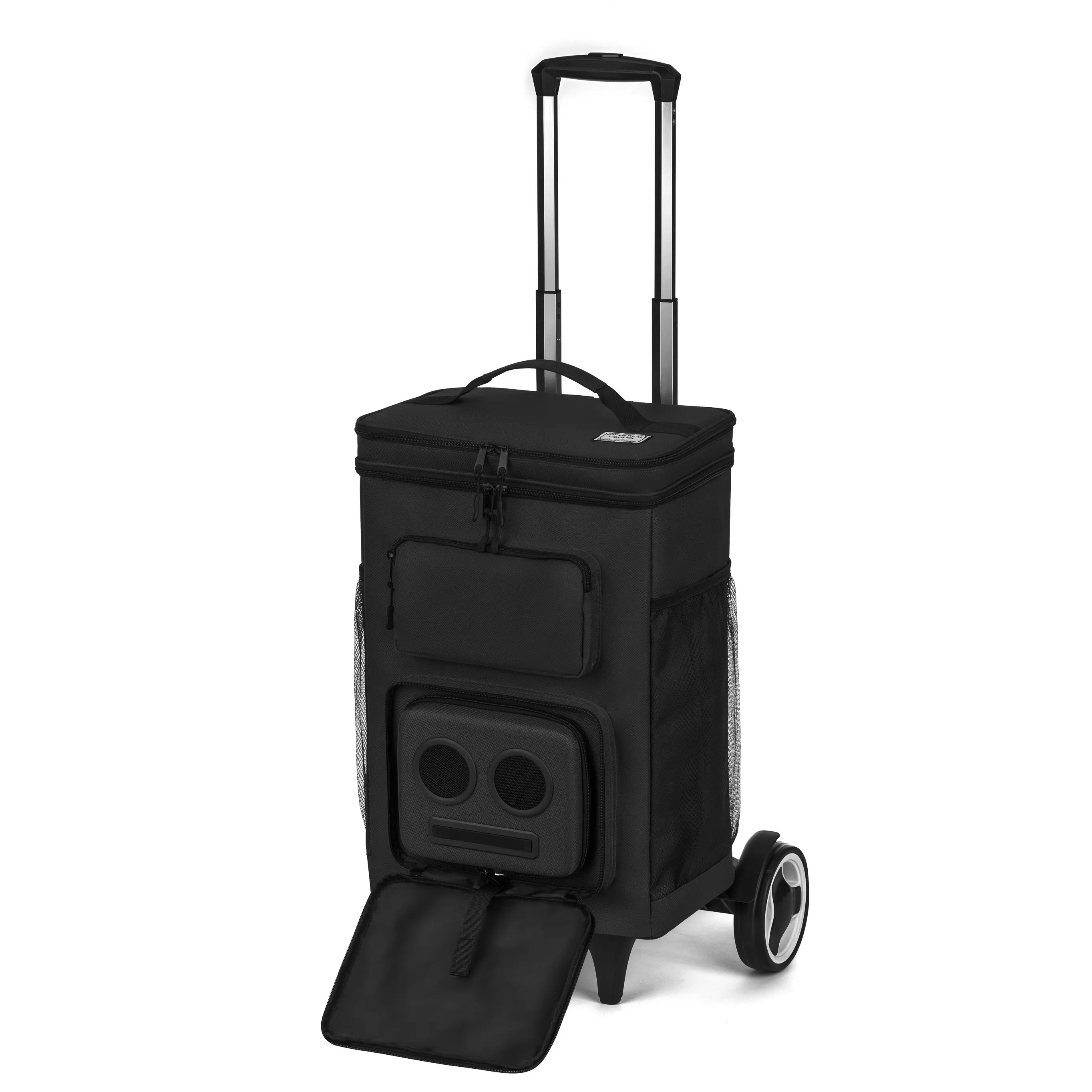 Super Real Rolling Cooler with 20-Watt Bluetooth Speakers for Parties/Festivals/Boat/Beach/Camping. Rechargeable, Works with iPhone & Android Audio Smartphone