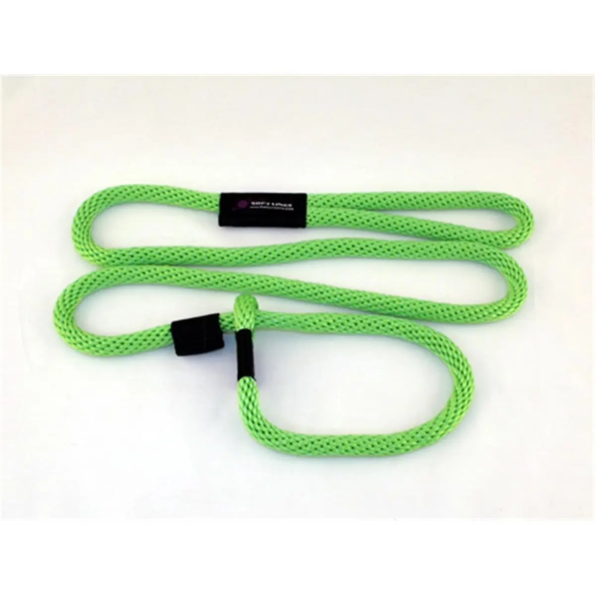 212 MAIN No Tangle Dog Slip Leash - Soft Flex 0.62 in. Diameter Poly Rope, 8 ft. Length, Lime Green, Floats Easy, Releases Knots Easier, Machine Washable, Strong Hand Sewn Webbing Connections, No Tangle Leash