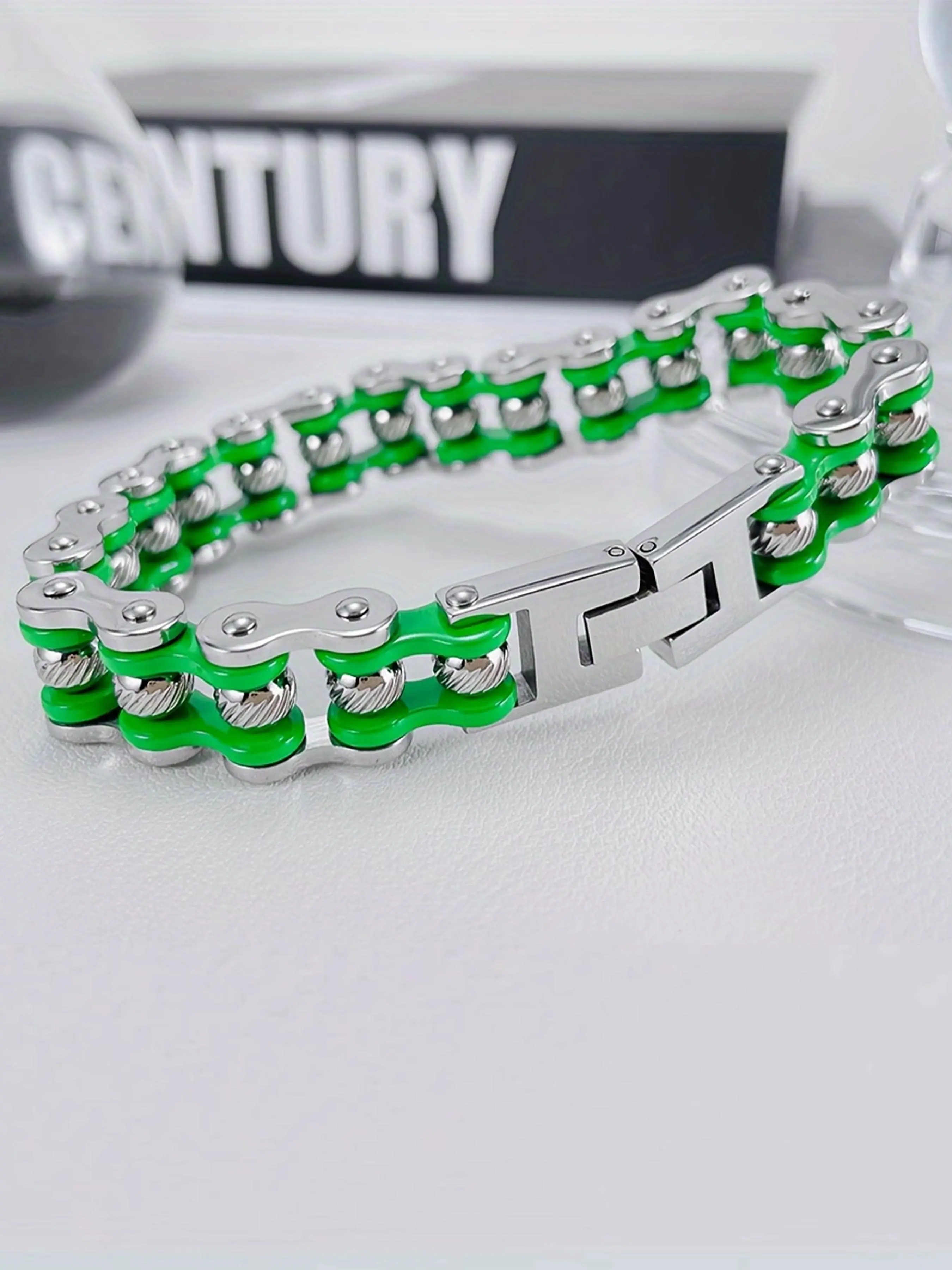 Unisex Simple Style Motorcycle Chain Metal Bracelet, Fashion Jewelry for Party, Daily Clothing Decor, Trendy All-match & Exquisite Jewelry for Birthday Gift