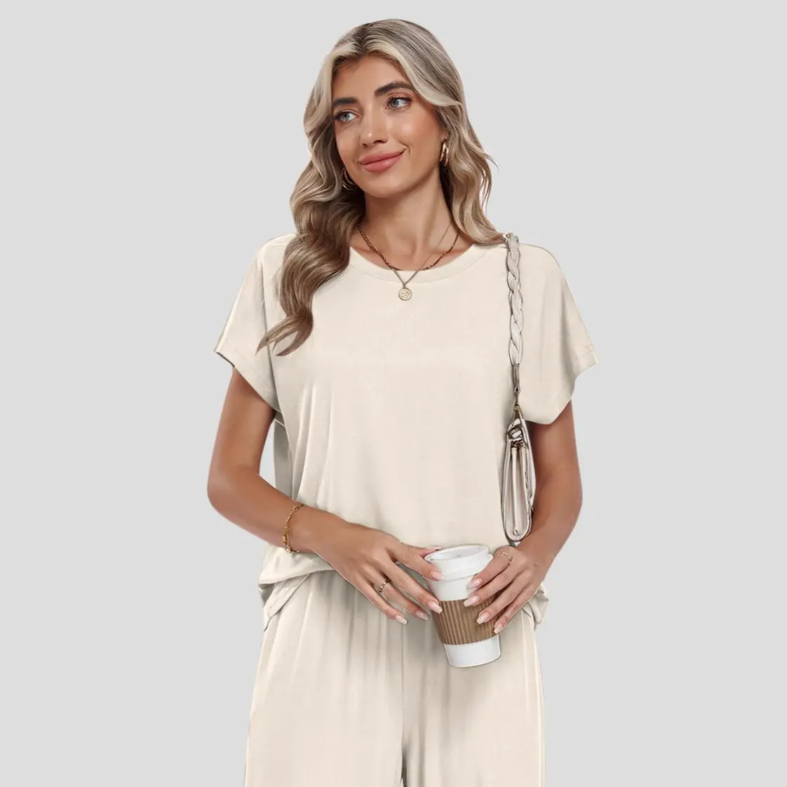 AUSELILY Cloud Soft tops for Women Batwing Sleeve