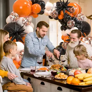 Thanksgiving Balloon Chain, Autumn Party Decorations, Birthday Wedding Scene Setup, Balloon Archway, Fall Festival Supplies