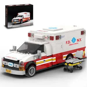 Ambulance Building Set, Emergency Rescue Vehicle Model Kit, Collectible Model for Adults & Teens 14+ summerwins