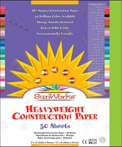 Pacon Corporation PAC9607 Sunworks 12X18 Bright Green 50Ct Construction Paper