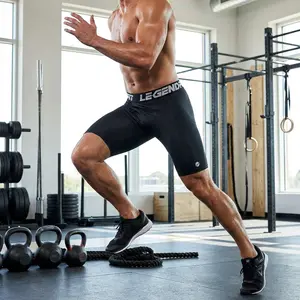 Men's Athletic Compression Shorts with Cup Pocket - Baseball Football Lacrosse Sliding Underwear Breathable Moisture-Wicking Stretch Fabric for Sports Training Gym Workout Comfortable Supportive Design