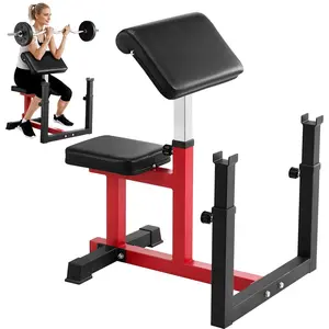 【Summervibes】VEVOR Weight Bench with Leg Extension, Strength Training Benches, Max load 440 LBS Home Gym Bench Fitness Equipment, Seated Arm Isolated Barbell Dumbbell Bicep Station, Workout Bench for Home Gym